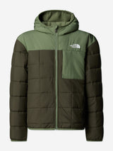 The North Face Boys Reversible Shasta Hooded Jacket in Green