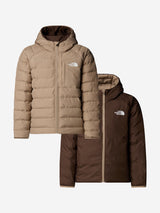 The North Face Boys Reversible Perrito Hooded Jacket in Beige