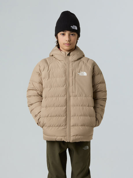 The North Face Boys Reversible Perrito Hooded Jacket in Beige