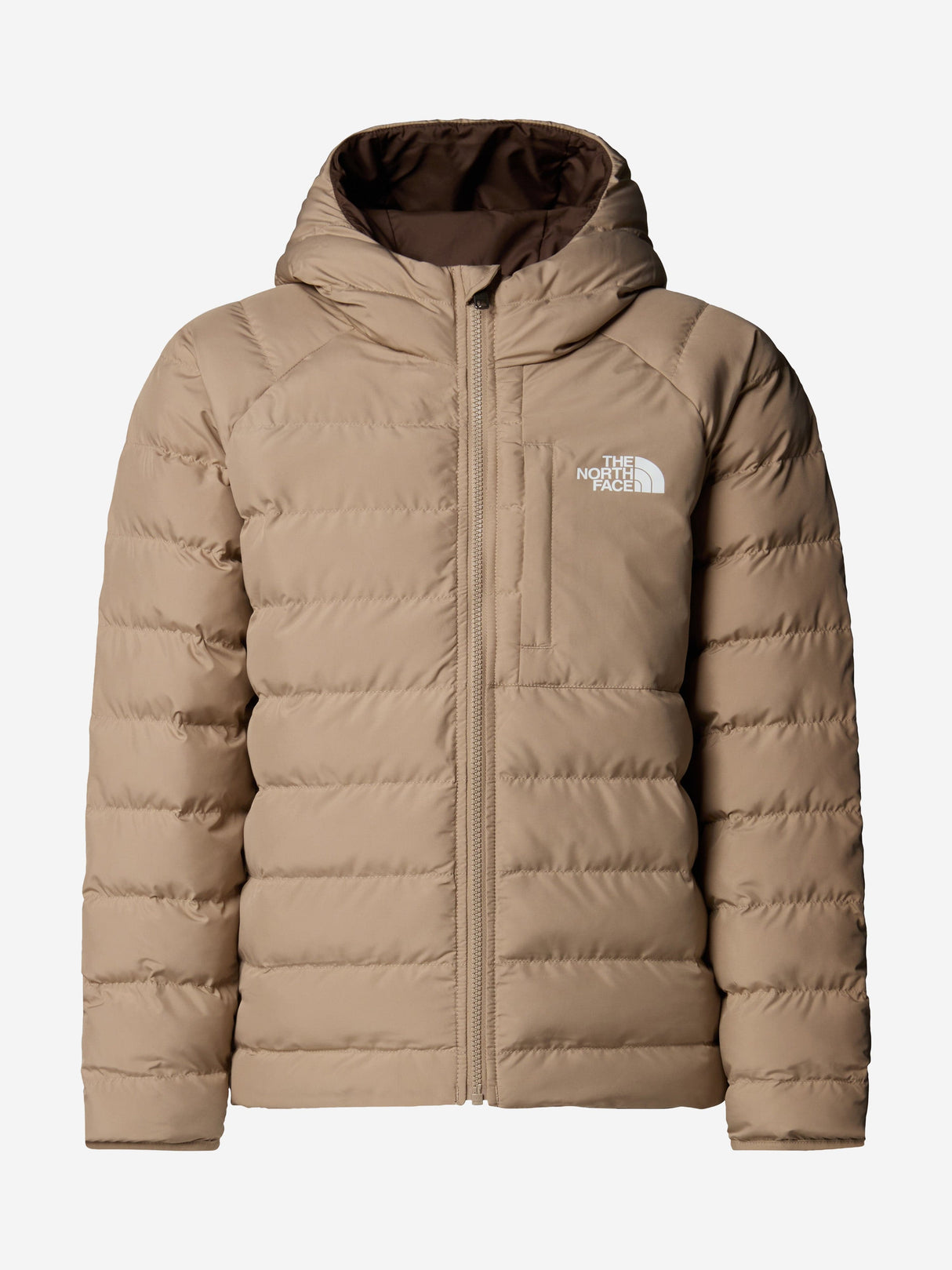 The North Face Boys Reversible Perrito Hooded Jacket in Beige