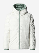 The North Face Girls Reversible Perrito Hooded Jacket in Green