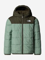 The North Face Kids Reversible Shasta Hooded Jacket in Green