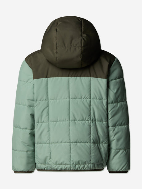 The North Face Kids Reversible Shasta Hooded Jacket in Green