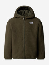 The North Face Kids Reversible Shasta Hooded Jacket in Green