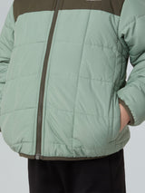 The North Face Kids Reversible Shasta Hooded Jacket in Green