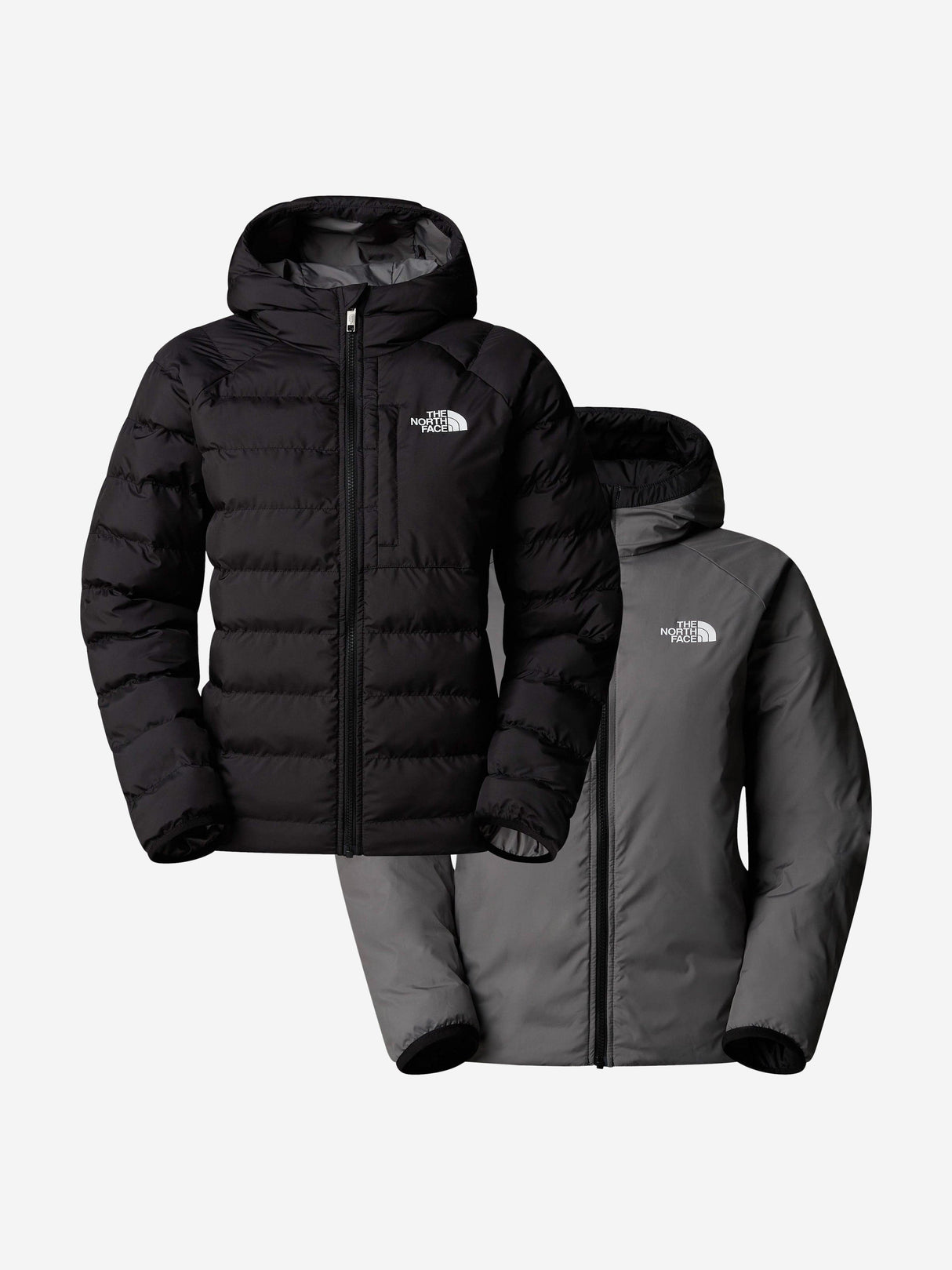 The North Face Boys Reversible Perrito Hooded Jacket in Black