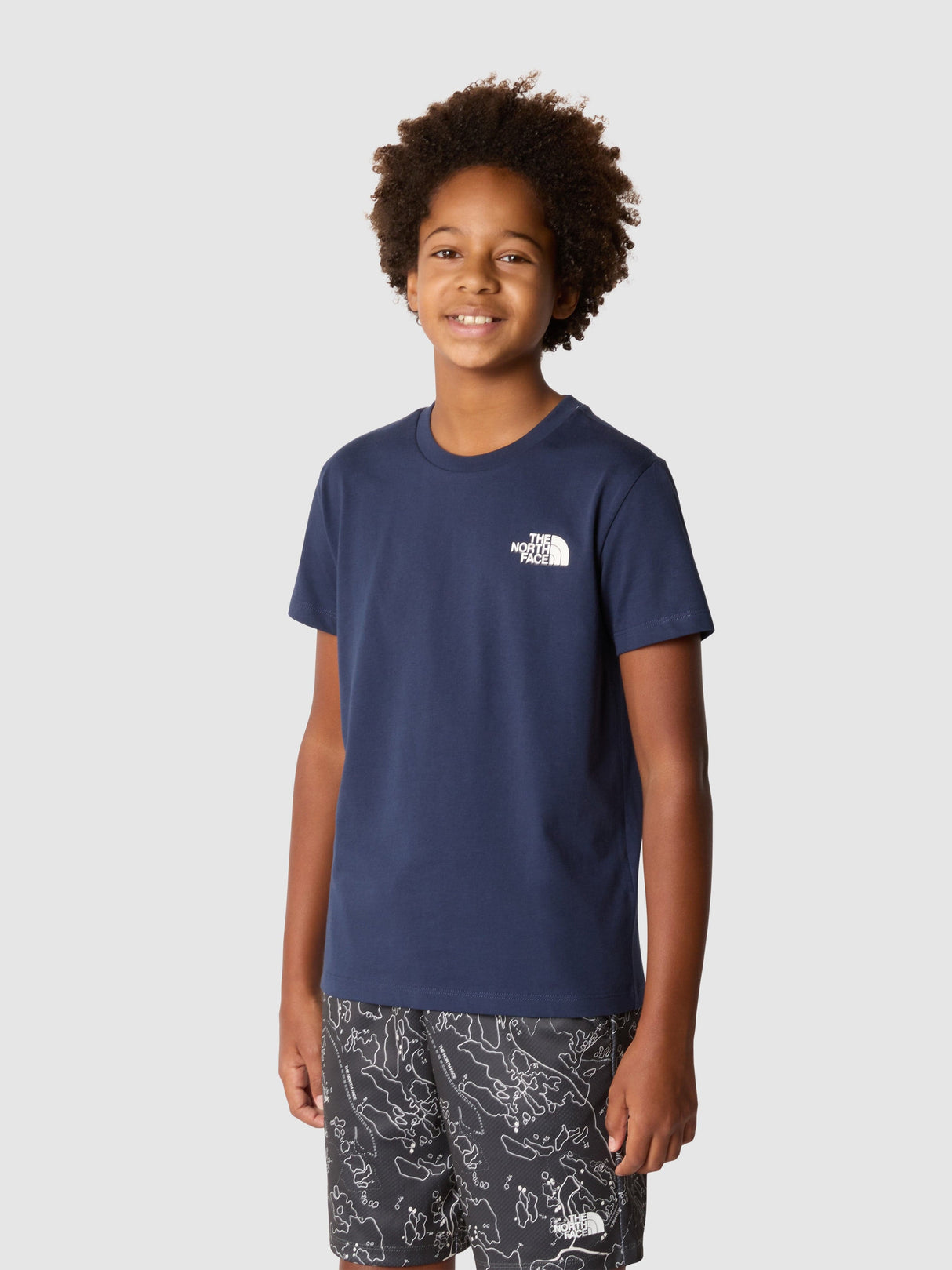 The North Face Kids Simple Dome T-Shirt in Navy