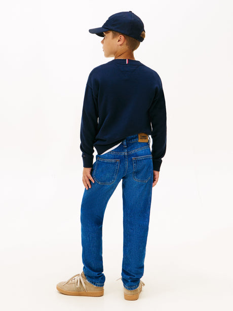Tommy Hilfiger Boys Modern Straight Denim Jeans in Blue