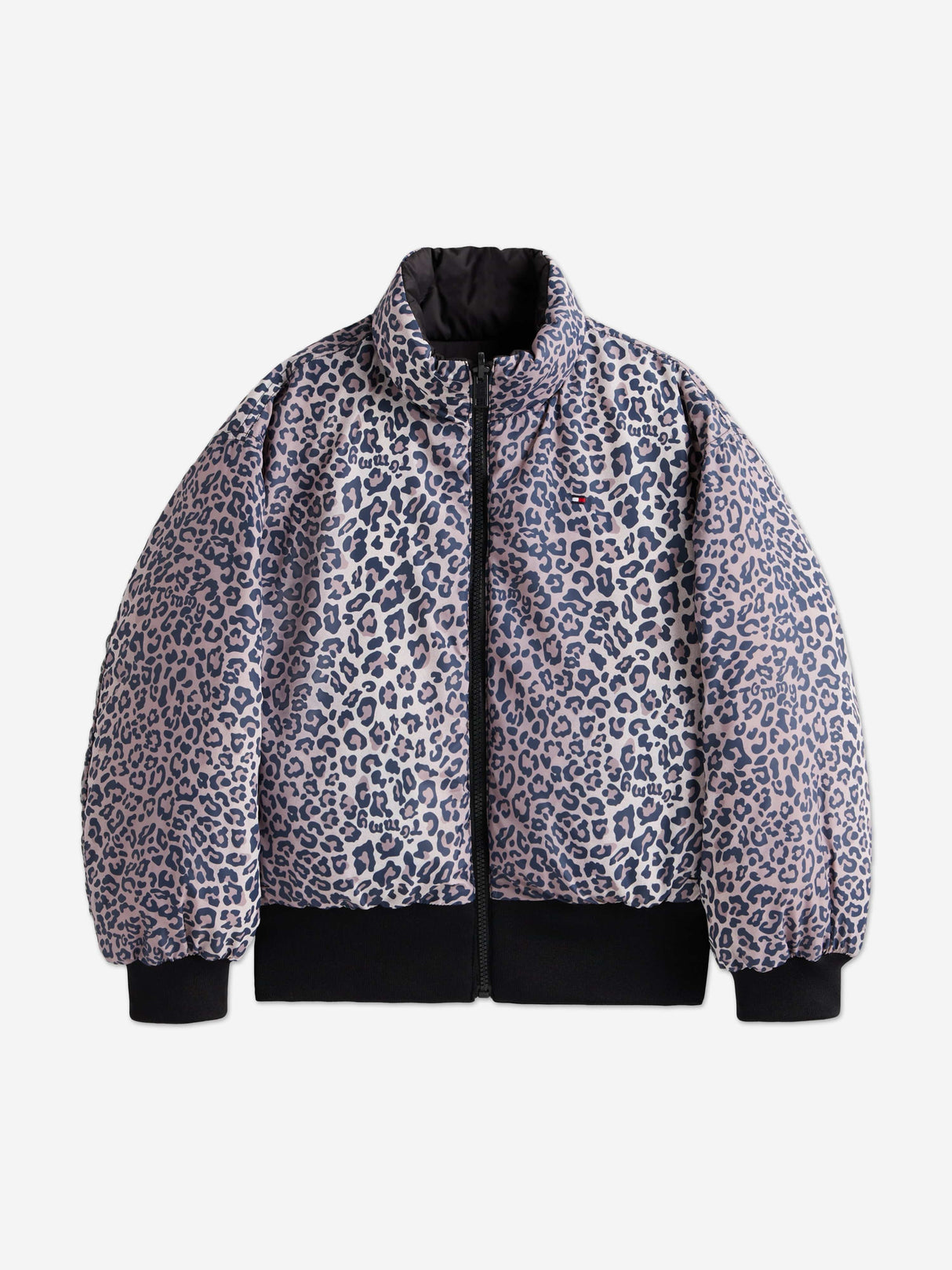 Tommy Hilfiger Girls Reversible Puffer Bomber in Black