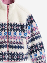Tommy Hilfiger Girls Fair Isle Teddy Jacket in Ivory