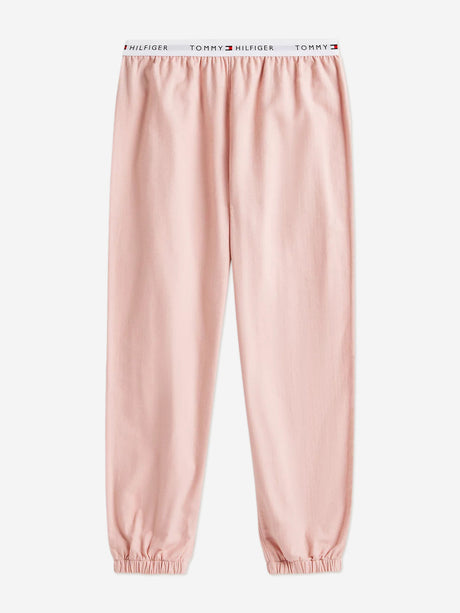 Tommy Hilfiger Girls Long Sleeve Cuffed PJ Set in Pink