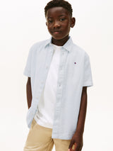 Tommy Hilfiger Boys Seersucker Shirt in Blue