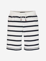 Tommy Hilfiger Boys Breton Stripe Shorts in White
