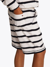 Tommy Hilfiger Boys Breton Stripe Shorts in White