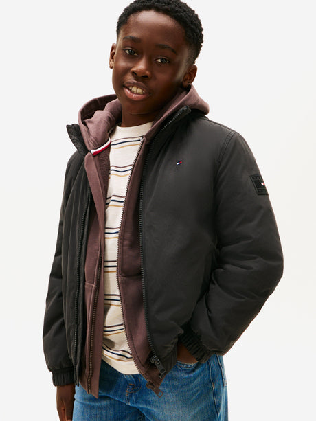 Tommy Hilfiger Boys Essential Padded Jacket in Black