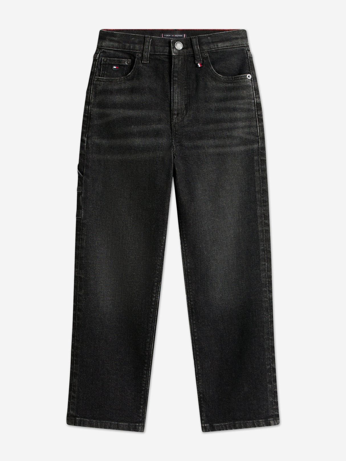 Tommy Hilfiger Boys Relaxed Worker Jeans in Black
