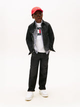Tommy Hilfiger Boys Relaxed Worker Jeans in Black