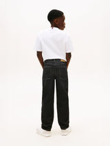Tommy Hilfiger Boys Relaxed Worker Jeans in Black