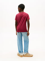 Tommy Hilfiger Boys Monotype Print Graphic T-Shirt in Red