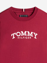 Tommy Hilfiger Boys Monotype Print Graphic T-Shirt in Red