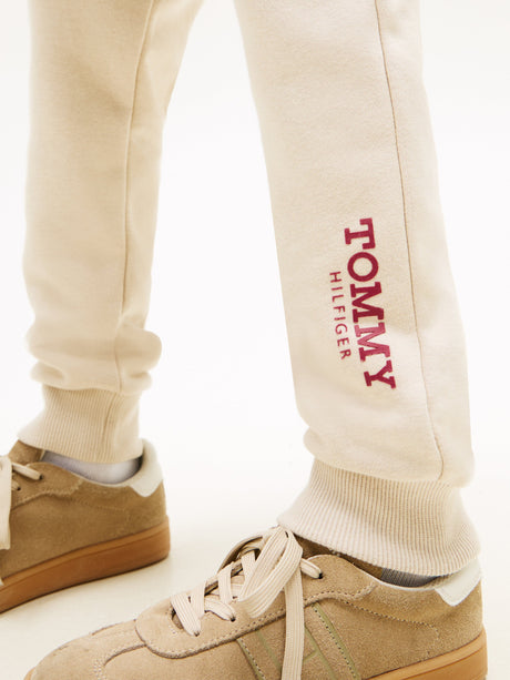 Tommy Hilfiger Boys Monotype Print Joggers in Beige