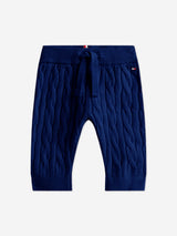 Tommy Hilfiger Baby Boys Cable Knit Trouser Gift Set in Navy