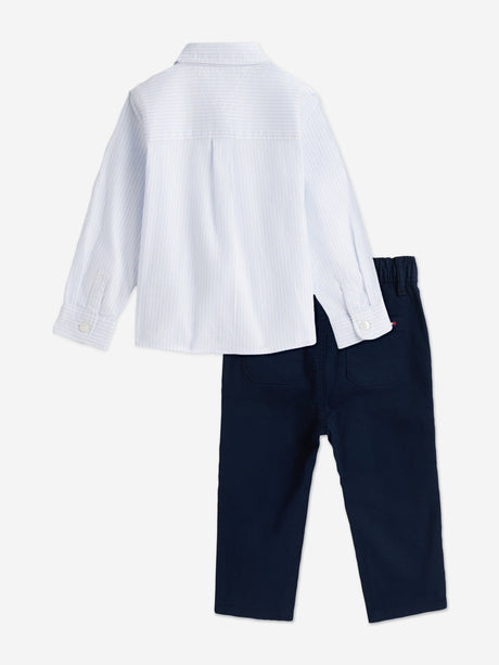 Tommy Hilfiger Baby Boys Ithaca Shirt and Trouser Set in Navy