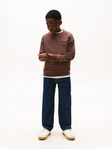 Tommy Hilfiger Kids Mini Corp Sweatshirt in Brown