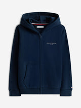 Tommy Hilfiger Kids Mini Corp Zip Up Top in Navy