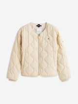Tommy Hilfiger Girls Quilted Lightweight Jacket in Beige
