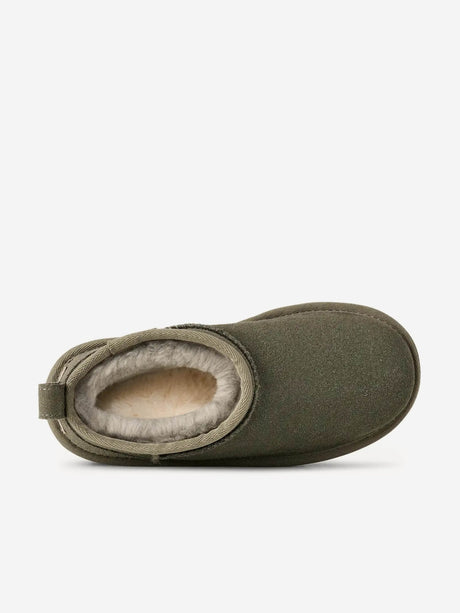 UGG Girls Classic Ultra Mini Platform Boots in Green