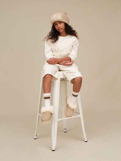 UGG Girls Tazzelle Slippers in Beige