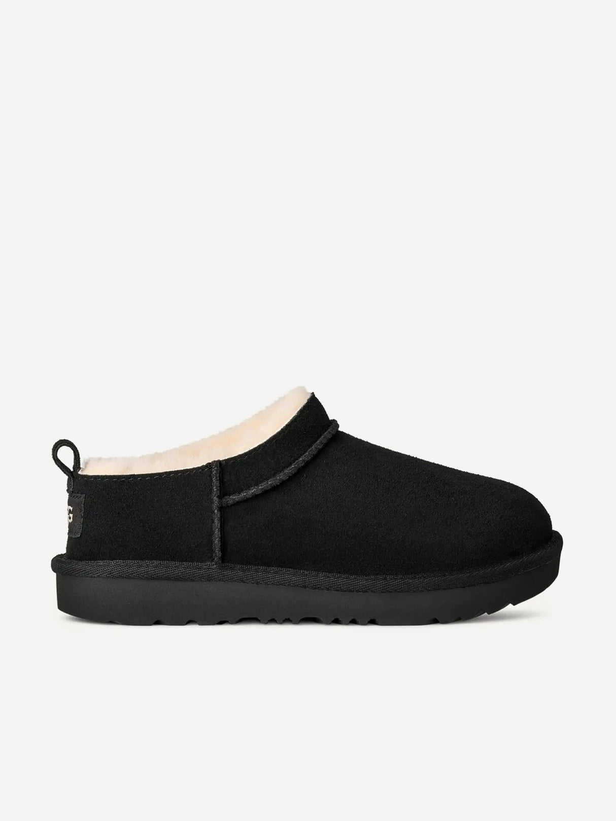 UGG Kids Classic Micro Slippers in Black