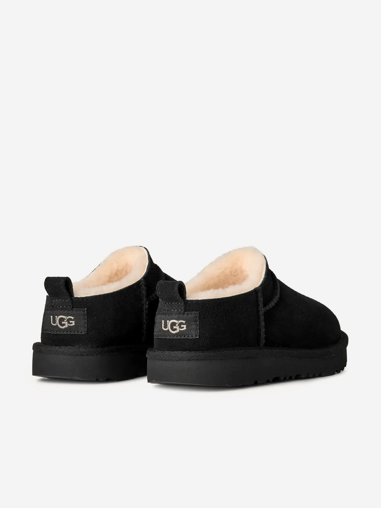 UGG Kids Classic Micro Slippers in Black