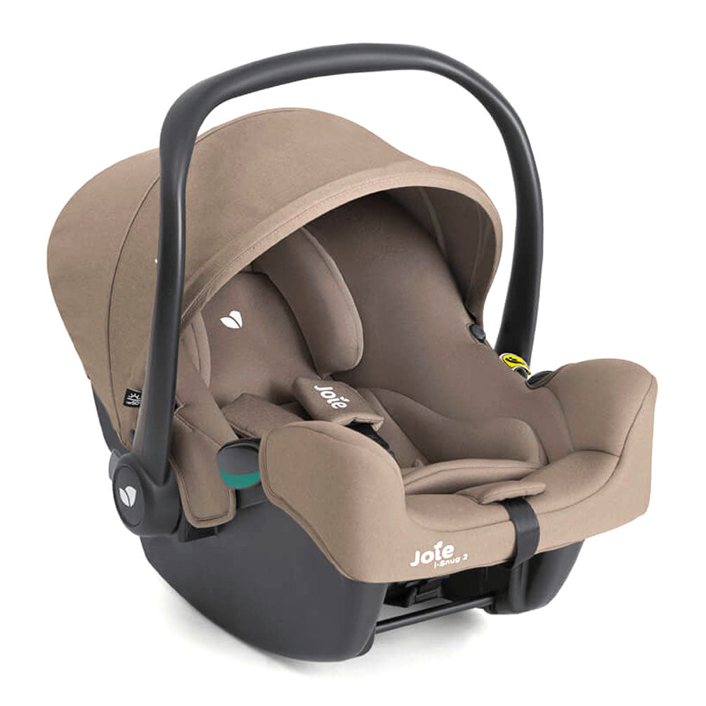 Joie Versatrax On-The-Go Encore 4 Piece Travel System Bundle With Rotating Car Seat, Cashew