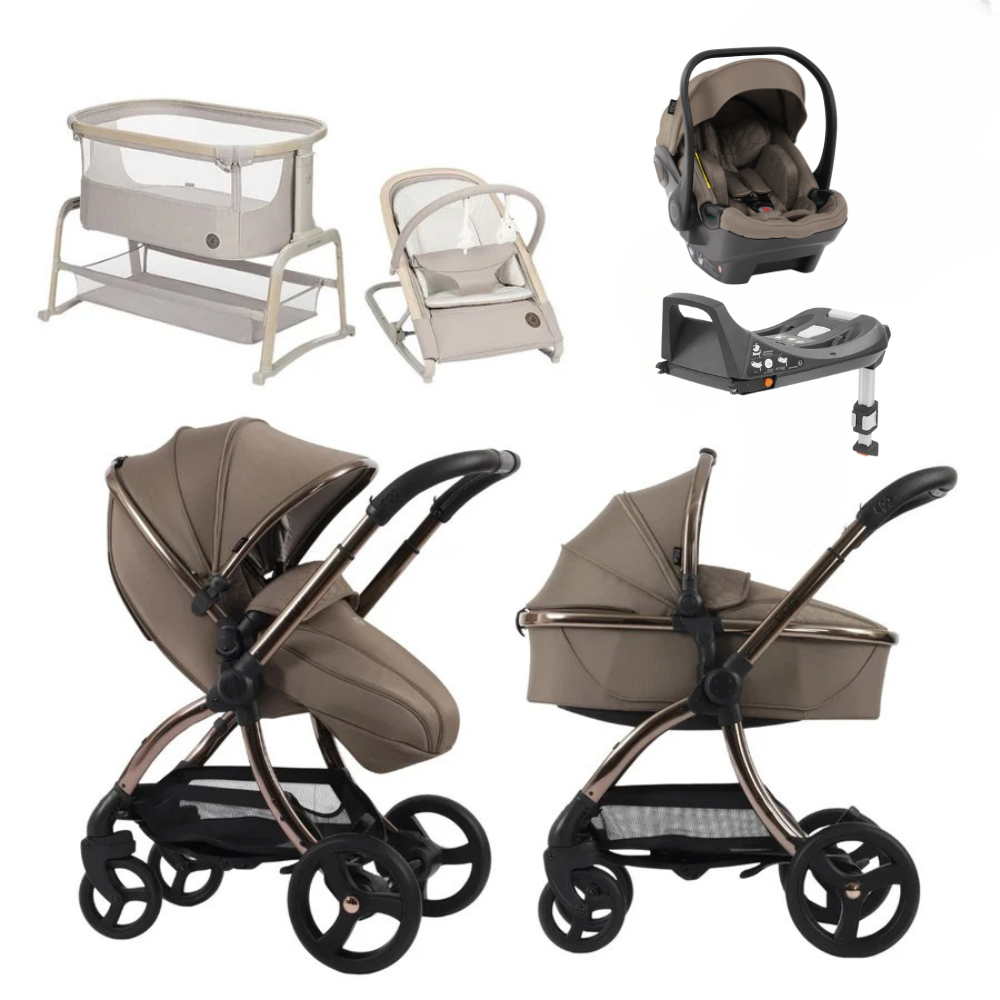 Egg Egg 3 Premium Travel System Bundle in Mink, With Maxi-Cosi Pebble 360 Pro2 Car Seat & Base