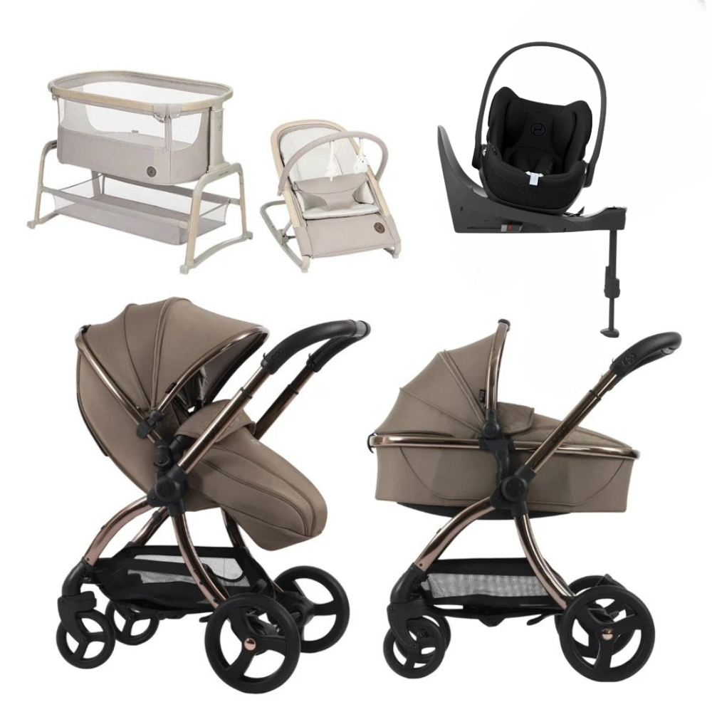 Egg Egg 3 Premium Travel System Bundle in Mink, With Maxi-Cosi Pebble 360 Pro2 Car Seat & Base