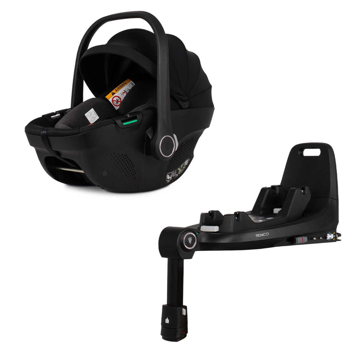 Venicci Tiago 360 i-Size Car Seat & Isofix Base - Black