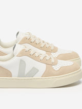 Veja Kids Small V-10 Laces Trainers in White