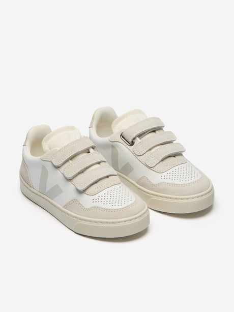 Veja Kids Leather Small V-90 Trainers in White