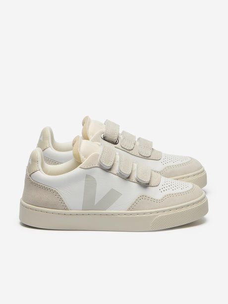 Veja Kids Leather Small V-90 Trainers in White