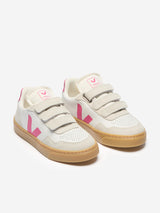 Veja Girls Leather Small V-90 Trainers in White