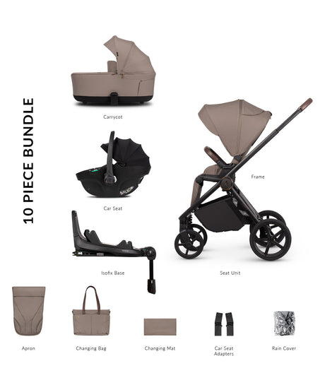 Venicci Claro 2 with Tiago 360 Car Seat and Base