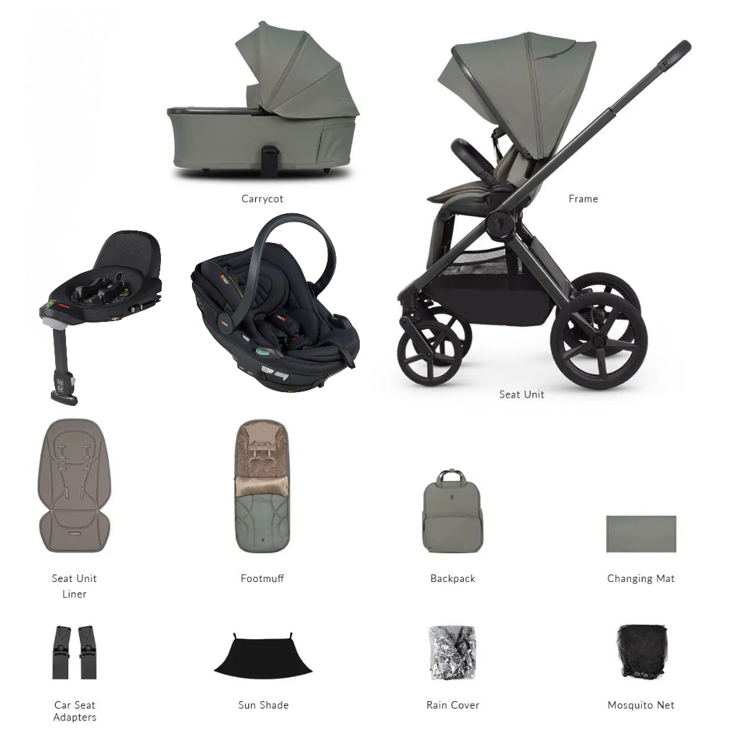 Venicci Upline 3 4-in-1 Travel System ( Besafe Car Seat And Base)