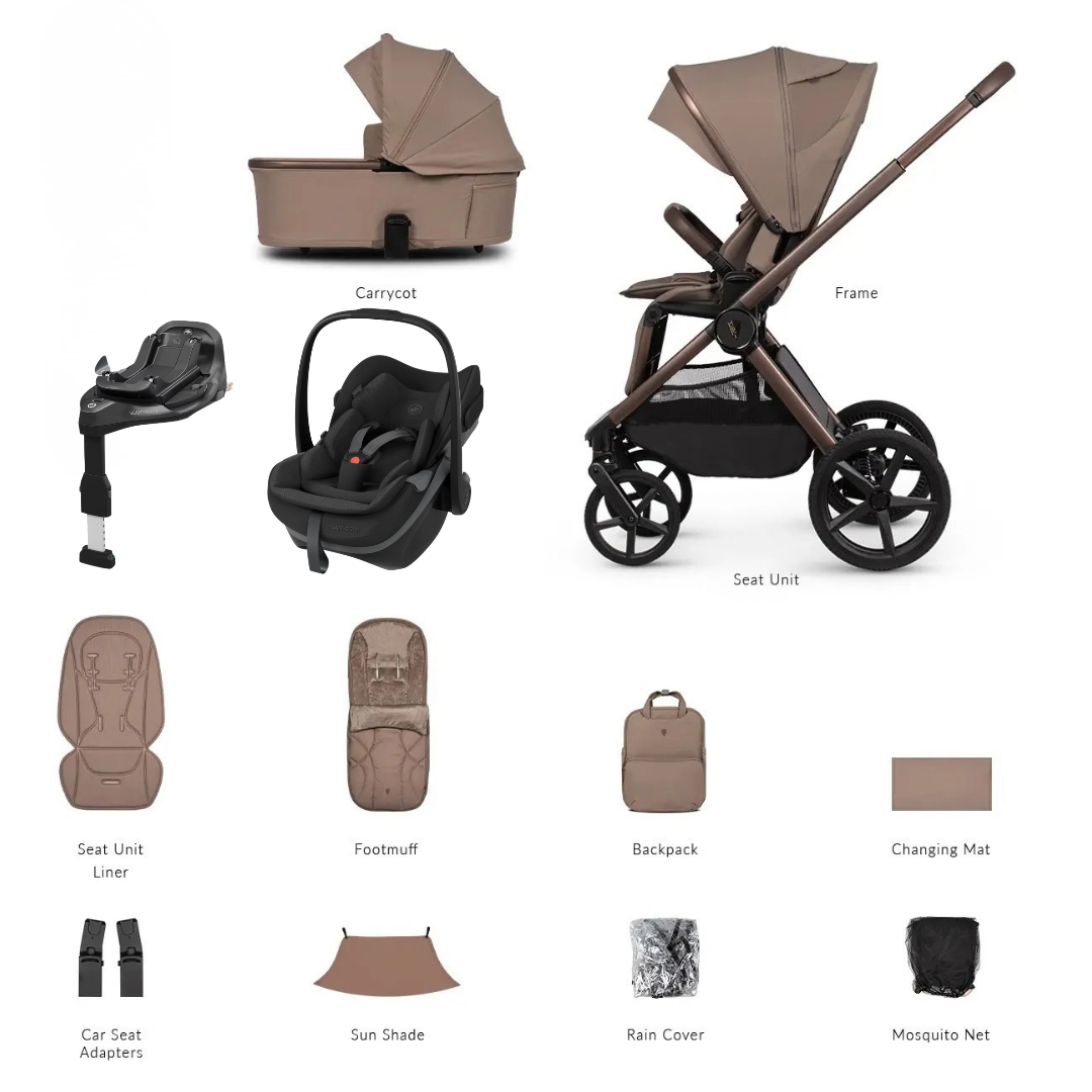 Venicci Upline 3 4-in-1 Travel System (Maxi-Cosi Pebble Slide Pro And Base)