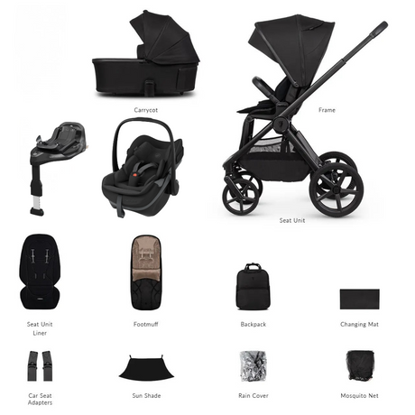 Venicci Upline 3 4-in-1 Travel System ( Besafe Car Seat And Base)