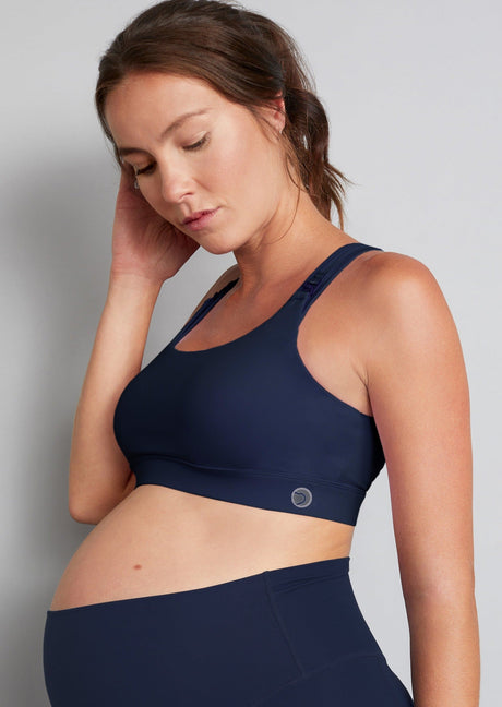 Nursing Sports Bra - Vitality Midnight Blue (Sizes B-F)