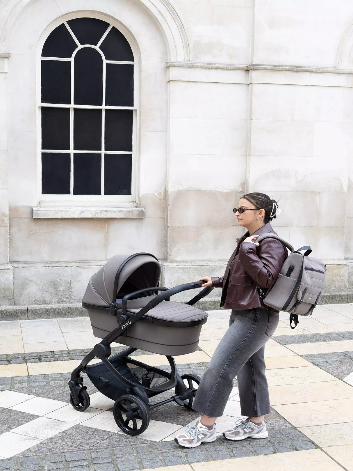 iCandy Peach 7 Complete Luxury Single to Double Pushchair & Travel System Ready Bundle, Porcini