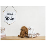 Baby Art Personalised My Baby Art Flag for lasting memory of your baby's hand or footprint