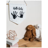 Baby Art Personalised My Baby Art Flag for lasting memory of your baby's hand or footprint